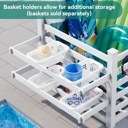 YITAHOME 64" W x 47" L x 39" H Poolside Deckbox Storage Organizer with 6