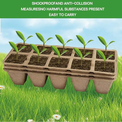 360 Cells Peat Pots Seedling Start Trays 36 Pack Plant Starter Kit
