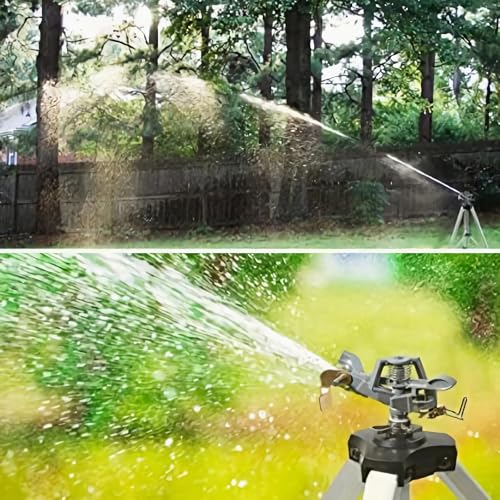 YAMATIC 18-36in Adjustable Impact Sprinkler with 3/4" Brass Quick Connects