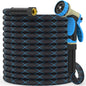 Non-Expanding Garden Hose 50ft w/10 Function Nozzle, Lightweight Water Hose - size: 50ft