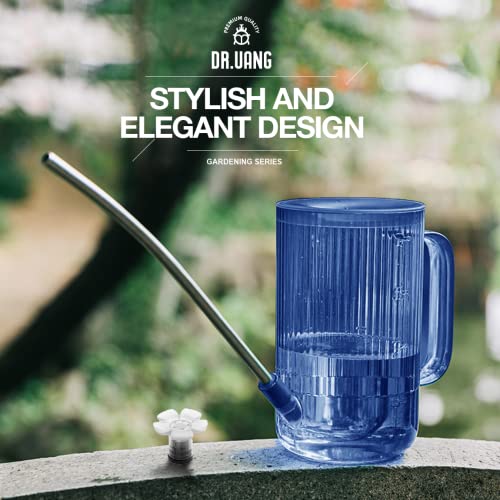 Small Watering Can Indoor Plants with Long Spout (1L, Blue) - color: Blue