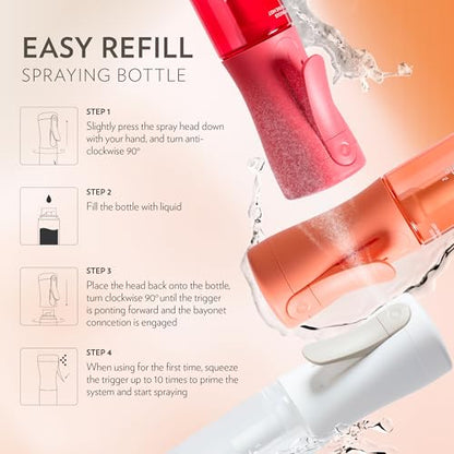 FLAIROSOL MyStyle Travel Continuous Spray Bottle, 3.04oz/90ml, Pink - color: Pink, style: 1 Pack