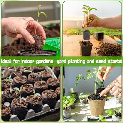 ZeeDix Peat Pellets for Seed Starting, 100 Pcs 30mm Seed Starter Soil Pods - size: 30mm