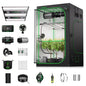 VIVOSUN 4x4 Pro Grow Tent Kit 550W Aerolight E42A+ Smart Control System - size: Plus 48" x 48" x 80"