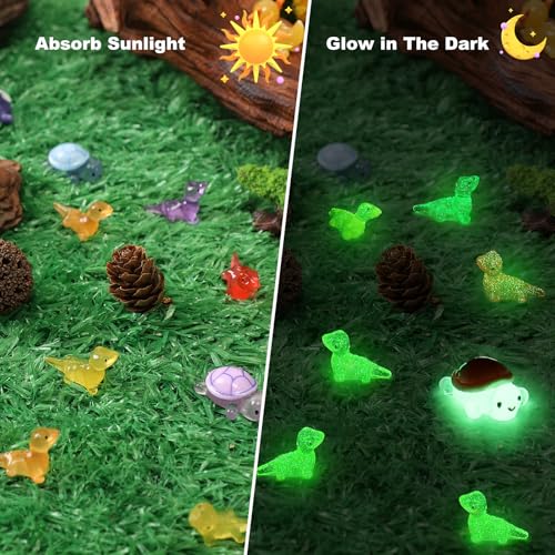 56PCs Mini Resin Animals, Turtles Lizard Axolotls, Mini Resin Figures to Hide Around The Office Home Garden Dollhouse
