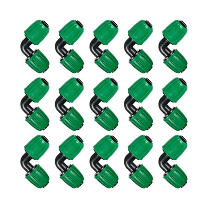 15 Pcs 1/2 Inch Drip Irrigation Elbow Fittings - size: 1/2 inch Elbow