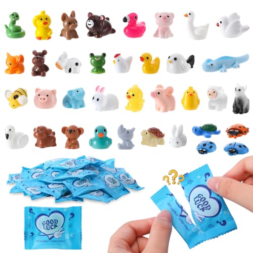 36Pcs Mini Resin Animals Blind Bags Miniature Animals Figurines