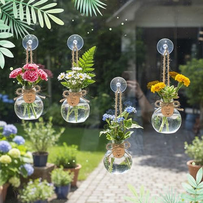 Plastic Window Propagation Stations Hanging Plant Propagation Vases