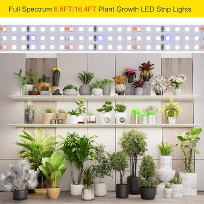 6.6FT/2M LED Plant Grow Light Strip 24V 55W 840LEDs - size: 6.6FT