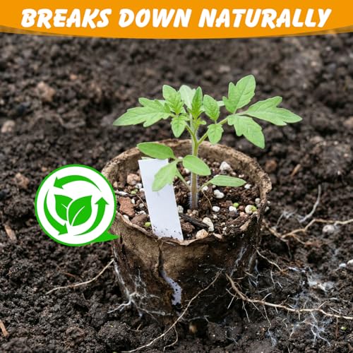 ondware 90-Pack 3.15 Inch Peat Pots with 100 Plant Labels