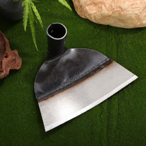 Happyyami Garden Hoe Tool Replaceable Steel Weeding Hoe Head for Digging Loosening Cutting Grass Hand Weeder Accessory 9.25 X 5.90 X 5.11 in 1 Pack