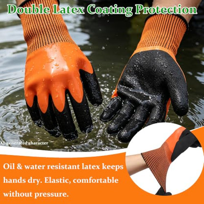 Weed Puller Tool with Gardening Gloves, Hand Weeding Tool Garden Weeder with Stainless Steel Claw & Rubber Handle, Portable Weed Remover for Lawn Yard Vegetable Garden Backyard Farm