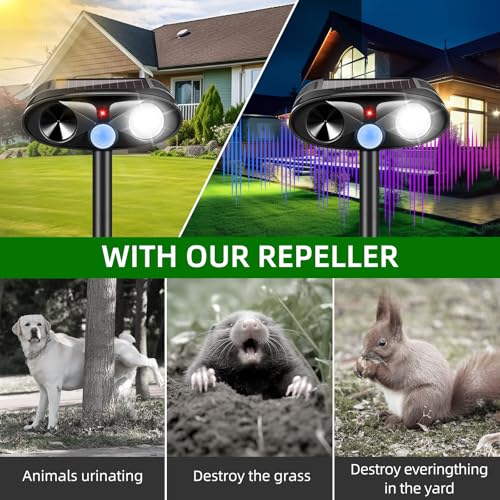 Solar Animal Repellent, Black