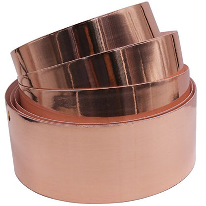 LOVIMAG Copper Tape (2inch X 66 FT) HVAC Foil Anti Tarnish Strips - size: 2inchx66ft