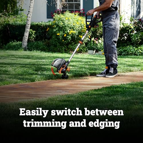 Worx 20V 12" 2-in-1 Cordless String Trimmer & Electric Lawn Edger, WG163.8 - style: 2 in 1 Trimmer w/(1) Battery & 2.0A Charger