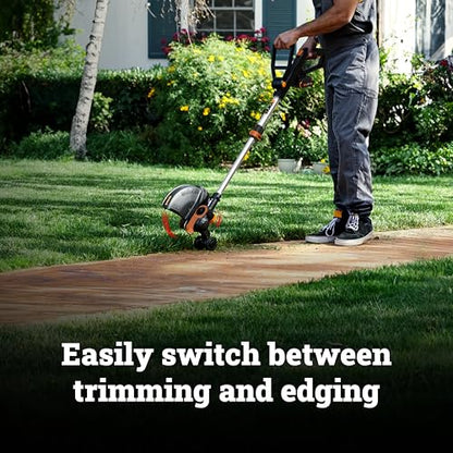 Worx 20V 12" 2-in-1 Cordless String Trimmer & Electric Lawn Edger, WG163.8 - style: 2 in 1 Trimmer w/(1) Battery & 2.0A Charger