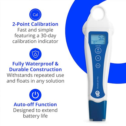 Bluelab pH Pen Meter and Probe Care Kit pH for Optimal Plant Health - style: PH PEN + CARE KIT PH