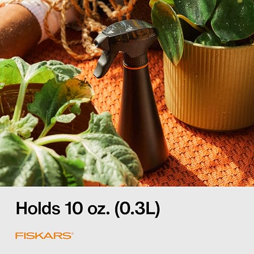 Fiskars 10oz Plant Mister Spray Bottle for Indoor Plants, Black - size: Mister