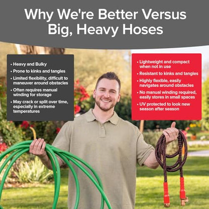 Pocket Hose Ballistic 75 FT Expandable Garden Hose, No-Kink, As Seen on TV - size: 75 FT