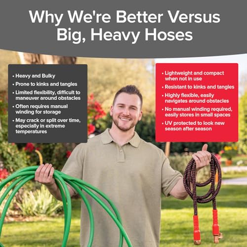 Pocket Hose Ballistic 75 FT Expandable Garden Hose, No-Kink, As Seen on TV - size: 75 FT