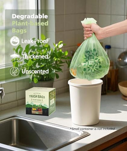 AYOTEE Small Compost Bags 2.6 Gallon Trash Bag, 150 Ct, Unscented Trash bag