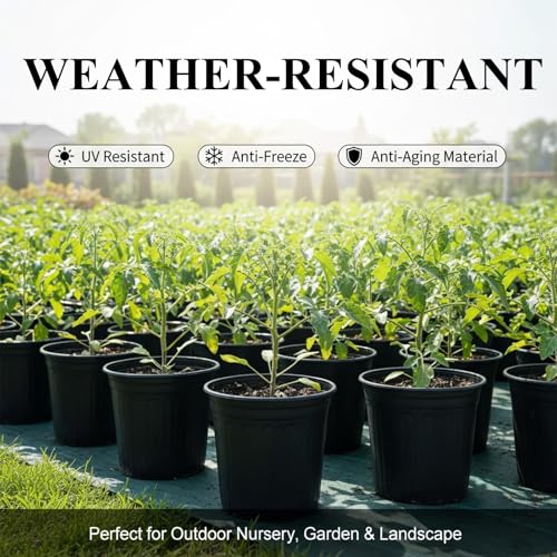 50 Pack 5 Gallon Flexible Plant Nursery Pots for Plants with Drainage Holes - size: 5 Gallon