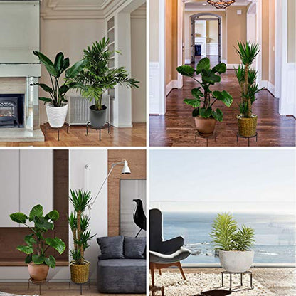 Lewondr 3 Pack Potted Plant Stand