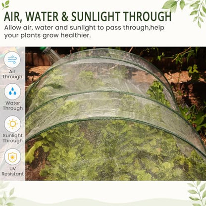 5Ft x 15FT Garden Netting, Fine Mesh Insect Netting for Plant Protection - size: 5Ft x 15Ft