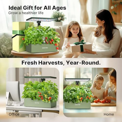 SUNCOZE Smart Hydroponics Growing System, 20 Pods, 25 in Adjustable Height - color: Green