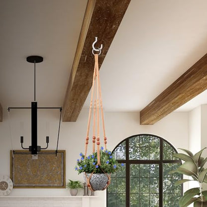 RIFNY Macrame Plant Hanger Indoor, Hanging Plant Holder, Brown, 3 PCS - color: Brown, size: 35 Inch 3pcs