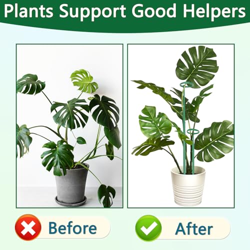 Telescoping Monstera Plant Stakes, 12.5-48.4IN Indoor Plant Support- 5Pack - size: 5pcs