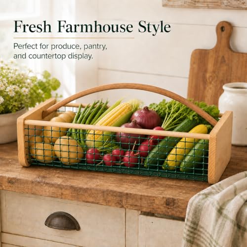Large Garden Harvest Basket for Vegetables - size: Large