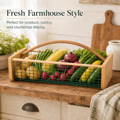 Large Garden Harvest Basket for Vegetables - size: Large