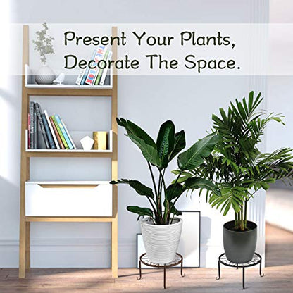 Lewondr 3 Pack Potted Plant Stand