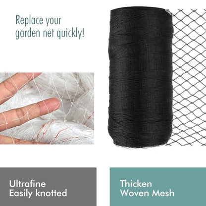 Bird Netting for Garden, Fetanten 7.5 x 33FT Netting for Garden Protection - size: 7.5 x 33FT