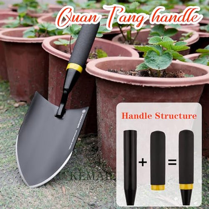 Kemaier Heavy Duty Stainless Steel Garden Trowel Shovel Tools - style: Large Trowel