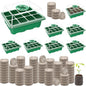 Seed Starter Tray with Peat Pellets, Green Starting Seeds Kit for Plants - size: 8 Set-green
