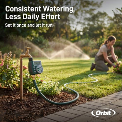 Orbit 62067 1-Outlet Programmable Digital Hose Watering Timer, 2-Pack - size: 1 Outlet (Pack of 2)