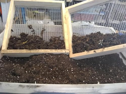 Wood Soil Metal Dirt Purpose Garden Rock Compost Sifter for Gardening ﻿ (2 Pcs Sifter/Extension Boards) - color: 2 Pcs