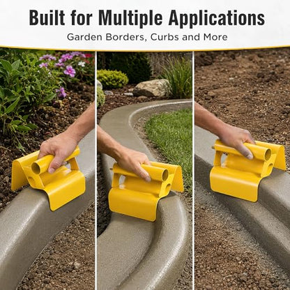 Concrete Curb Trowel, Stainless Steel Curb Tool with Putty Knife