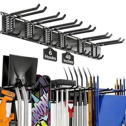 Garage Wall Organizer-Garden Tool Rack Wall Mount