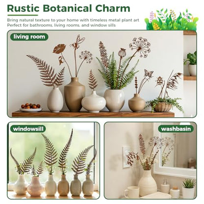 5-Pack Rust-Finish Wildflower Garden Stakes - style: Wildflower Mix Set