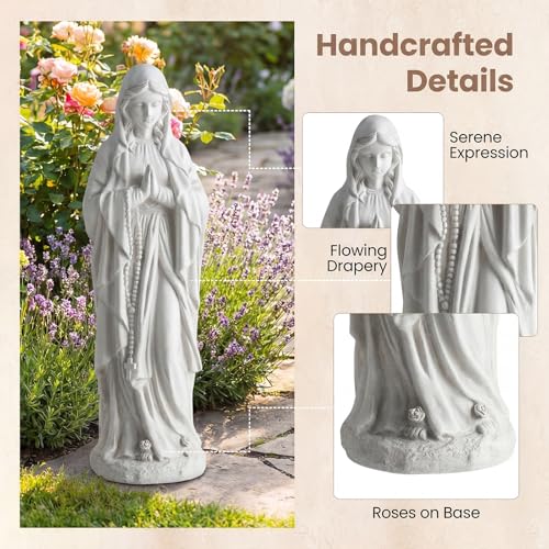 Giantex Virgin Mary Praying Statue 29.5", Blessed Mother Outdoor Statue - style: Virgin Mary – Praying