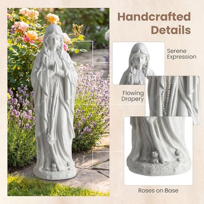 Giantex Virgin Mary Praying Statue 29.5", Blessed Mother Outdoor Statue - style: Virgin Mary – Praying