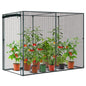 Ohuhu Crop Cages for Garden Plant:6.6x3.9x5.3 Ft Plant Protection Tent with Zippered Door, Raised Bed Cover, Garden Bed Cover with Frame, Wind-Resistant Plant Cages for Outdoor Plants - size: 6.6' x 3.9' x 5.3'