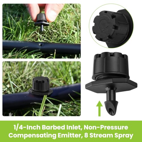 50 Pcs Adjustable Drip Irrigation Emitters for Raindrip 157005B