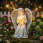 Angel Statue Outdoor, Solar Angel Reading Book with LED Lights, Garden Gift - style: Ancient Book