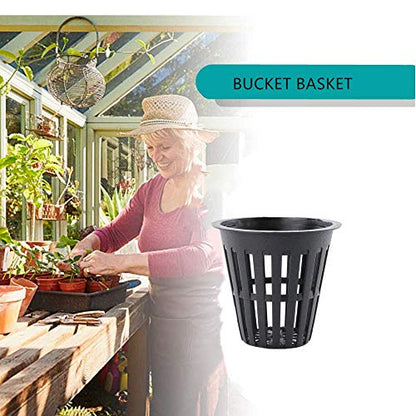 100PCS 2 Inch Garden Slotted Mesh Net Cups, Round Heavy Duty Net Cups Pots for, Hydroponics Slotted Mesh… - size: 2 inch Net Pots - 100 pack