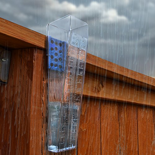 Professional Outdoor Rain Gauge 6 Inch Capacity