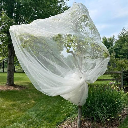 15ft x 15ft Fruit Tree Netting Cover with Zipper & Drawstring, Insect Bird Barrier Netting for Garden Protection, Ultra Fine Mesh Garden Netting, Extra Large - size: 15 x 15 ft(1 Pack)